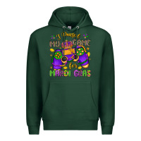 Sports Green i paused my game for mardi gras Premium Hoodie - LillyAllenDesigns