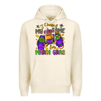 Tofu i paused my game for mardi gras Premium Hoodie - LillyAllenDesigns
