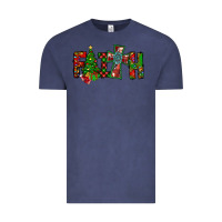 Vintage Denim christmas faith with cross Vintage Tee - CowhideDigitalArt