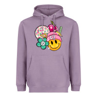 Lavender smiley face and school elementary Heavyweight Hoodie - MaliasSmallBusiness