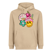 Mushroom smiley face and school elementary Heavyweight Hoodie - MaliasSmallBusiness