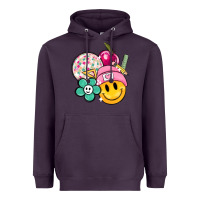 Plum smiley face and school elementary Heavyweight Hoodie - MaliasSmallBusiness