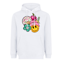 White smiley face and school elementary Heavyweight Hoodie - MaliasSmallBusiness