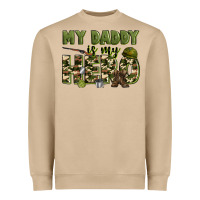 Mushroom my daddy is my hero army Heavyweight Sweatshirt - Zillion Design Studio