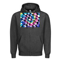 Charcoal Heather tie dye colourful race flag background 3200x2400 Zipper Hoodie - AdoDesignShop