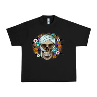 Black Halloween Skeleton Urban Heavy Tee - CowhideDigitalArt