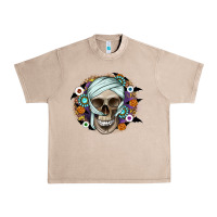 French Oak Halloween Skeleton Urban Heavy Tee - CowhideDigitalArt