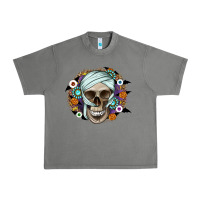 Tornado Halloween Skeleton Urban Heavy Tee - CowhideDigitalArt