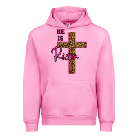 Fuchsia Pink He Is Risen Leopard Urban Hoodie - Bettercallsaul