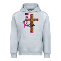 Heather Grey He Is Risen Leopard Urban Hoodie - Bettercallsaul
