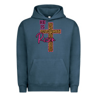 Pigment Midnight Navy He Is Risen Leopard Urban Hoodie - Bettercallsaul