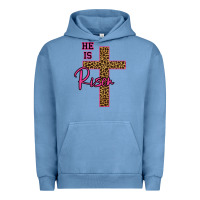 Pigment Pebble Blue He Is Risen Leopard Urban Hoodie - Bettercallsaul