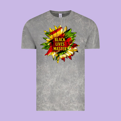 Black Lives Matter Sunflower Vintage Tee Designed By Hra Design Shop