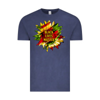 Vintage Denim black lives matter sunflower Vintage Tee - HRA Design Shop