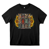 Black mama sunflower western Heavy Core Tee - RacoonDesign