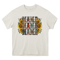 Cream mama sunflower western Heavy Core Tee - RacoonDesign