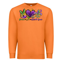 Carrot peace love mardi gras Premium Sweatshirt - MaliasSmallBusiness