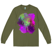 Castle Halloween Patch Long Sleeve Tee | Teevron