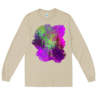 Mushroom castle halloween patch Long Sleeve Tee - BundleAndBundleShop