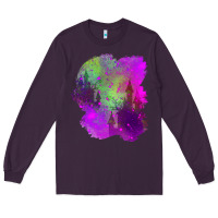 Plum castle halloween patch Long Sleeve Tee - BundleAndBundleShop