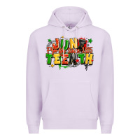 Lilac juneteenth free ish since 1865 Premium Hoodie - LillyAllenDesigns