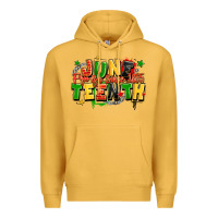 Mustard juneteenth free ish since 1865 Premium Hoodie - LillyAllenDesigns