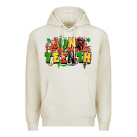 Oatmeal Heather juneteenth free ish since 1865 Premium Hoodie - LillyAllenDesigns