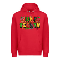 Red juneteenth free ish since 1865 Premium Hoodie - LillyAllenDesigns
