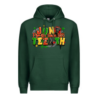 Sports Green juneteenth free ish since 1865 Premium Hoodie - LillyAllenDesigns