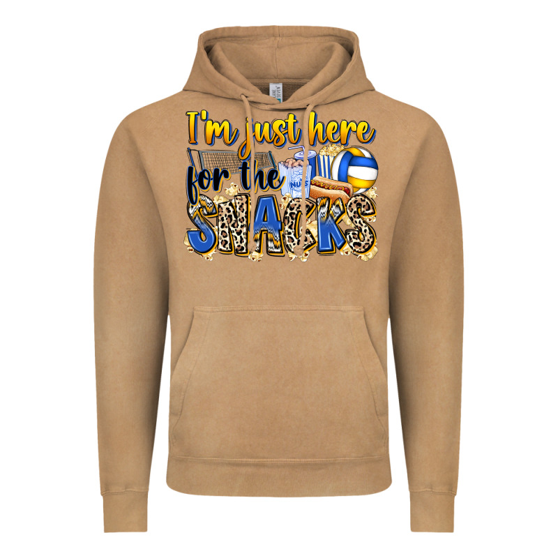 I'm Just Here For The Snacks Volleyball Vintage Hoodie by Zillion Design Studio | Teevron