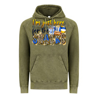 Vintage Olive i'm just here for the snacks volleyball Vintage Hoodie - Zillion Design Studio