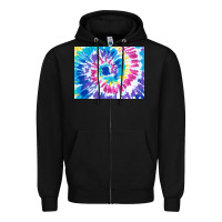 Black tie dye background colourful leopard 2 3200x2400 Zipper Hoodie - AdoDesignShop