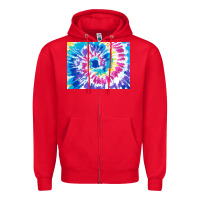 Red tie dye background colourful leopard 2 3200x2400 Zipper Hoodie - AdoDesignShop