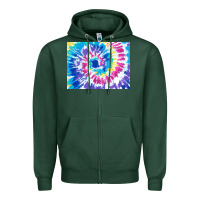 Sports Green tie dye background colourful leopard 2 3200x2400 Zipper Hoodie - AdoDesignShop