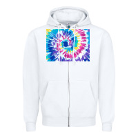 White tie dye background colourful leopard 2 3200x2400 Zipper Hoodie - AdoDesignShop