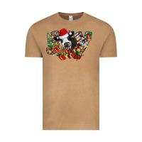 Vintage Camel Christmas Joy Cow Vintage Tee - CowhideDigitalArt