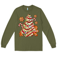Army Green christmas tree cake and cookies ado Long Sleeve Tee - AdoDesignShop