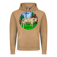 Vintage Camel christmas charolais bull and barnyard Vintage Hoodie - RanaPortraitStore