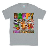 Heather Grey happy hallothanksmas Classic Tee - AdoDesignShop