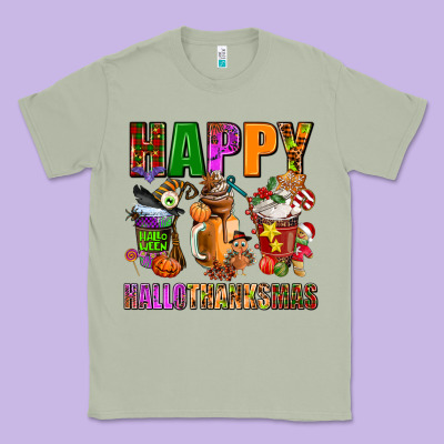 Happy Hallothanksmas Classic Tee Designed By Adodesignshop