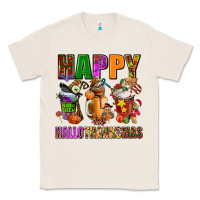 Natural happy hallothanksmas Classic Tee - AdoDesignShop