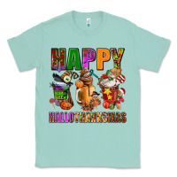 Seafoam happy hallothanksmas Classic Tee - AdoDesignShop