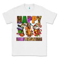 White happy hallothanksmas Classic Tee - AdoDesignShop
