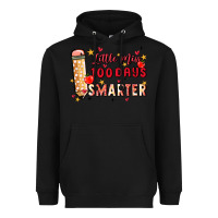 Black little miss 100 days smarter Heavyweight Hoodie - MaliasSmallBusiness