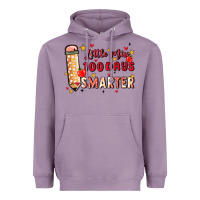 Lavender little miss 100 days smarter Heavyweight Hoodie - MaliasSmallBusiness