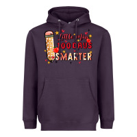 Plum little miss 100 days smarter Heavyweight Hoodie - MaliasSmallBusiness