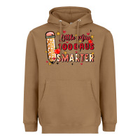 Toasted Coconut little miss 100 days smarter Heavyweight Hoodie - MaliasSmallBusiness