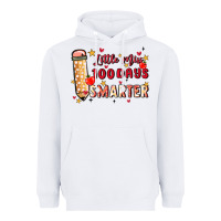 White little miss 100 days smarter Heavyweight Hoodie - MaliasSmallBusiness