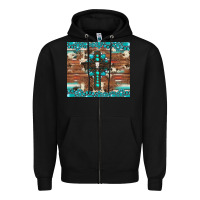 Black gemstone and cross with cowhide Zipper Hoodie - Artiststas