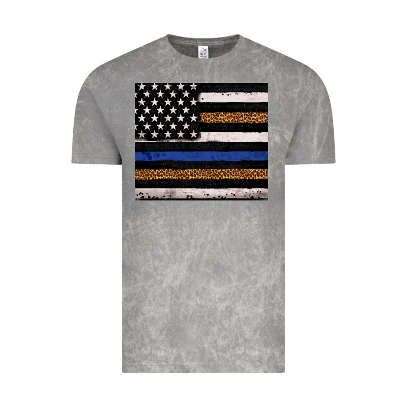 Back To Blue Usa Flag Leopard Police 20oz Tumbler Vintage Tee by Neo Western | Teevron